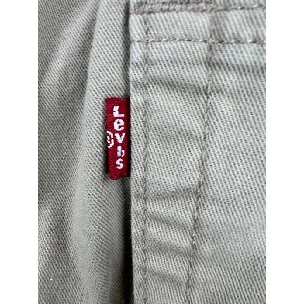 Levis 514 Mens 40x32 Beige Regular Straight Stretch Denim Jeans Light Wash